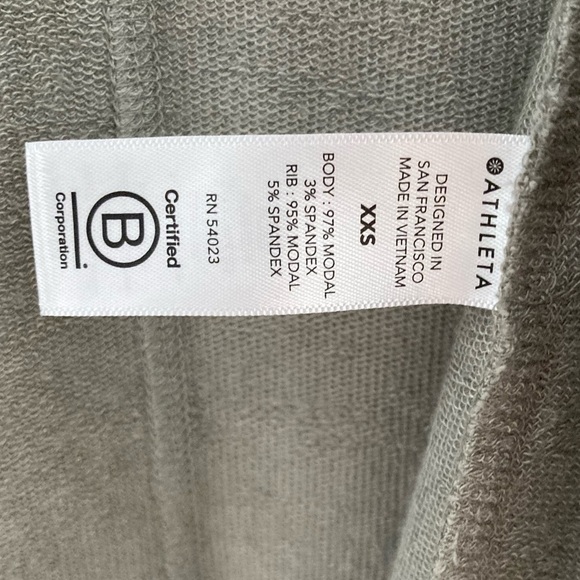 [Athleta] Pranayama Wrap Cardigan Sweater in Sage - Picture 10 of 12